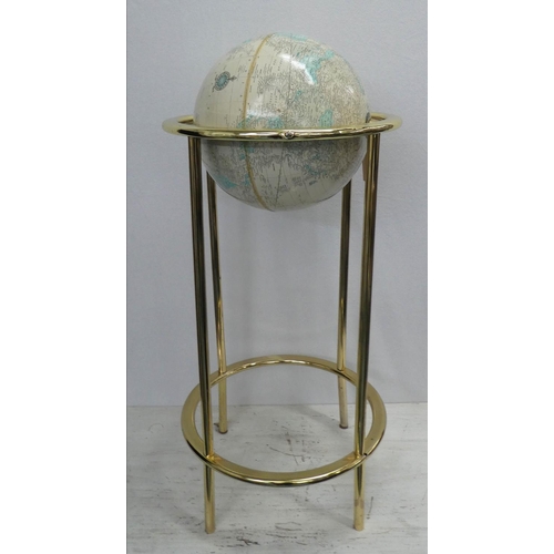 192 - GEORGE F. CRAM GLOBE ON STAND, 92cm H.