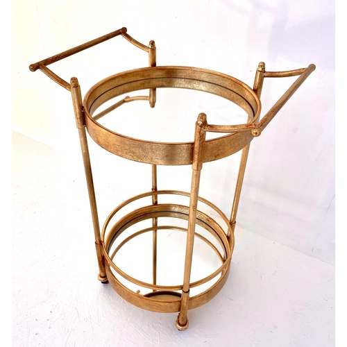 227 - DRINKS TROLLEY, 74cm x 50cm, 1960s French style.