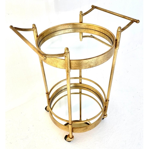 227 - DRINKS TROLLEY, 74cm x 50cm, 1960s French style.