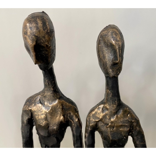 233 - THE FAMILY, Contemporary school sculptural study, 34cm H.