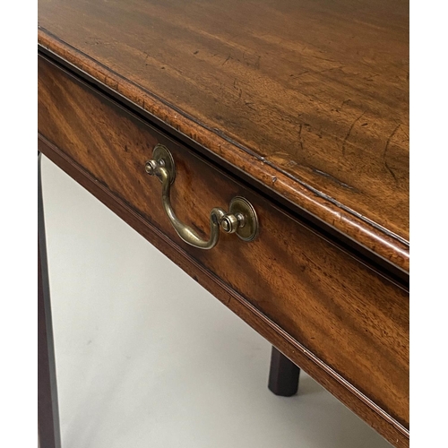 430 - WRITING TABLE, George III period, mahogany with full width frieze drawer, 84cm x 50cm x 74cm H.