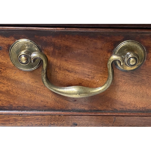 430 - WRITING TABLE, George III period, mahogany with full width frieze drawer, 84cm x 50cm x 74cm H.