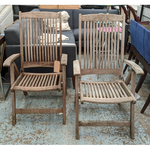 194 - INDIAN OCEAN GARDEN CHAIRS, a pair, 107cm H. (2)