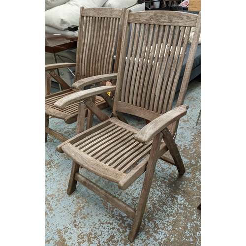 194 - INDIAN OCEAN GARDEN CHAIRS, a pair, 107cm H. (2)