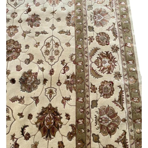 316 - FINE PART SILK AGRA CARPET, 417cm x 300cm.