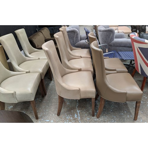 163 - DAVIDSON AUSTIN DINING CHAIRS, a set of eight, 100cm H. (8)