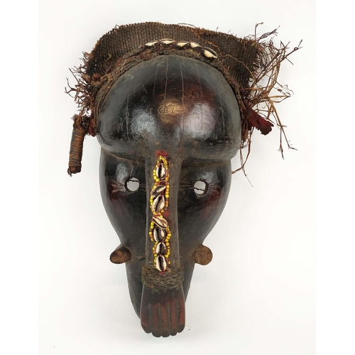 373 - TRIBAL MASK, Ligbi tribe, Ivory Coast, approx. 37cm H.