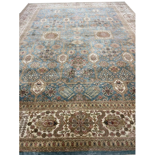 305 - FINE HAJI-JALLILY DESIGN CARPET, 365cm x 278cm.