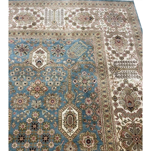 305 - FINE HAJI-JALLILY DESIGN CARPET, 365cm x 278cm.