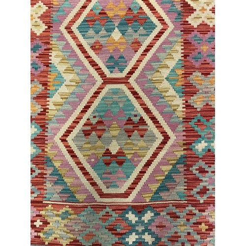 319 - CONTEMPORARY ANATOLIAN KILIM RUNNER, 266cm x 83cm.