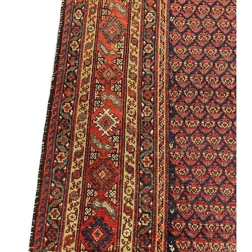 322 - ANTIQUE PERSIAN MALAYER KELLEH, 350cm x 170cm.