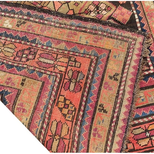 328 - ANTIQUE SHIRVAN RUNNER, 300cm x 90cm.