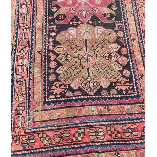 328 - ANTIQUE SHIRVAN RUNNER, 300cm x 90cm.