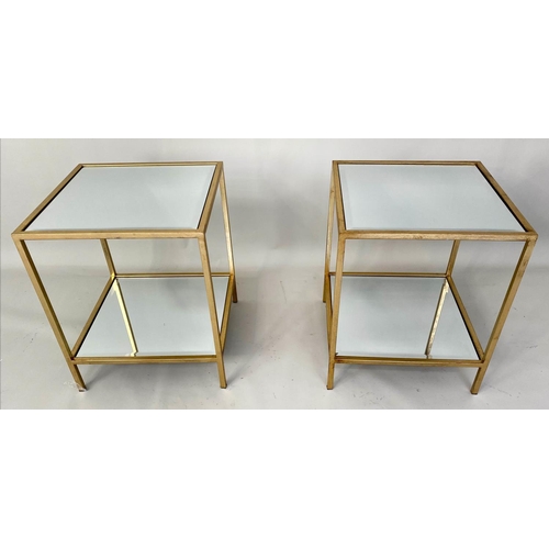 160 - OCCASIONAL TABLES, a pair, Maison Bagues style, 45cm sq. x 55cm H. (2)