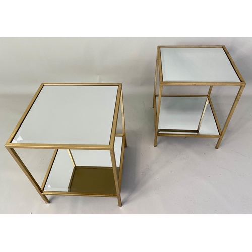 160 - OCCASIONAL TABLES, a pair, Maison Bagues style, 45cm sq. x 55cm H. (2)