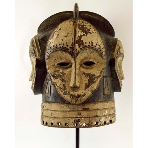 363 - FANG NGONTANG FOUR FACED HELMET MASK, Gabon, 75cm x 30cm.