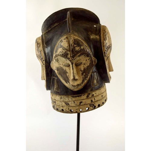 363 - FANG NGONTANG FOUR FACED HELMET MASK, Gabon, 75cm x 30cm.