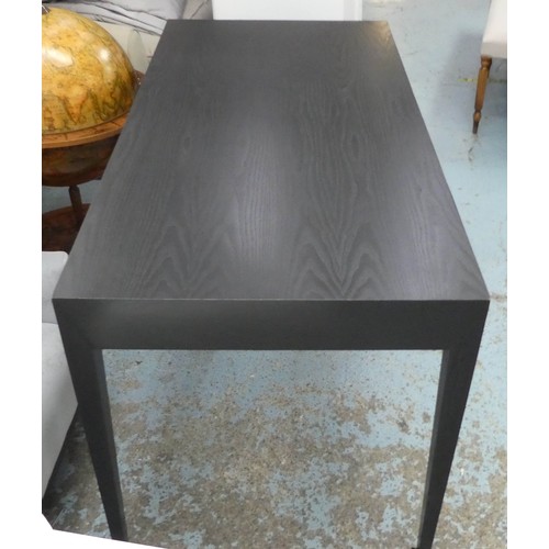 4 - (WITHDRAWN TO BE SOLD ON 7TH NOVEMBER) BIRGIT ISRAEL DESK, 140cm W x 70cm D x 76cm H, black finish, ... 