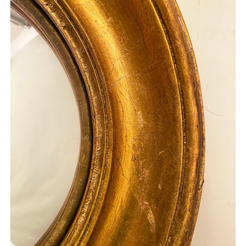 128 - CONVEX MIRRORS, a set of eleven, gilt frames, various sizes. (11)