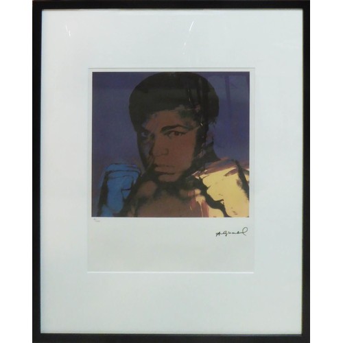 108 - ANDY WARHOL 'Muhammed Ali', from Athletes Series 1977, numbered 4/100 by Leo Castelli Gallery, Edite... 