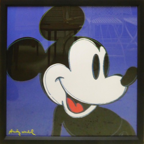 109 - ANDY WARHOL 'Mickey Mouse', 1987, lithograph, numbered 375/2400, CMOA stamp on reverse printed on Le... 