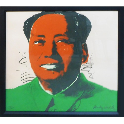 123 - ANDY WARHOL 'Mao', 1972, lithograph, numbered 184/2400, CMOA stamp on reverse, printed on Lenox Muse... 