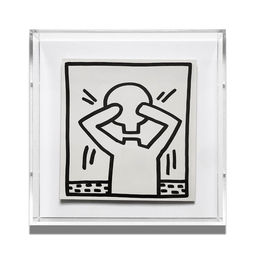113 - KEITH HARING 'Headache', 1982, lithograph, published by Tony Shafrazi Gallery NY, printing by Fleetw... 