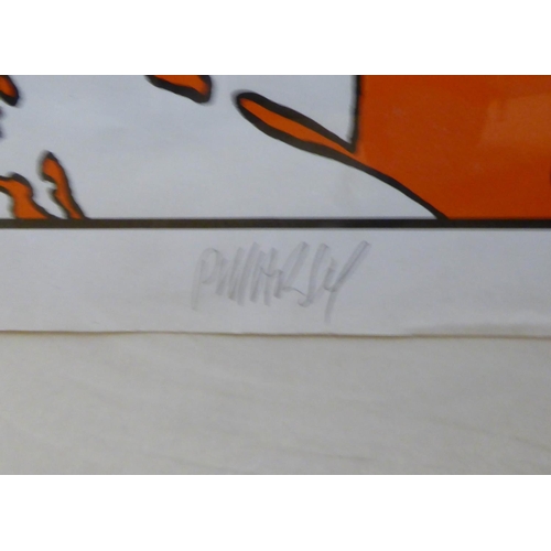 115 - PETER MASH 'Elvis', 1990, lithograph in colours, signed in pencil, numbered 63/2000, 50cm x 75cm, fr... 