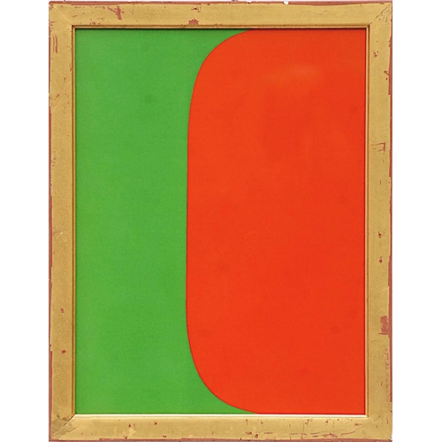 118 - ELLSWORTH KELLY 'Green - Red', original lithograph, 1964, ref. Maeght, 40cm x 30cm, framed and glaze... 