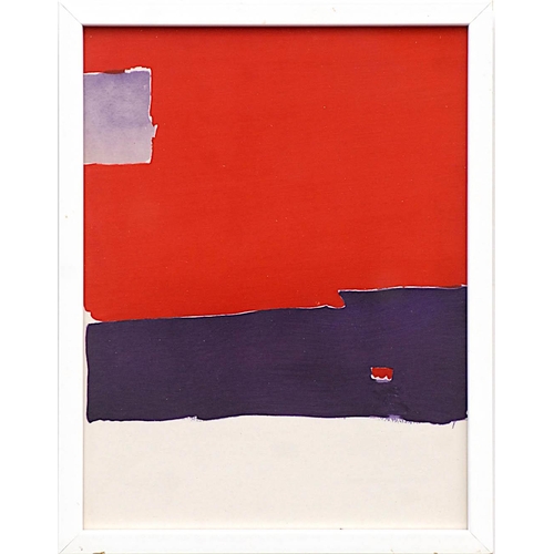92 - NICOLAS DE STAEL 'Abstract', pochoir after the watercolour, 1959, Atelieu: Daniel Jacomet, 32cm x 25... 