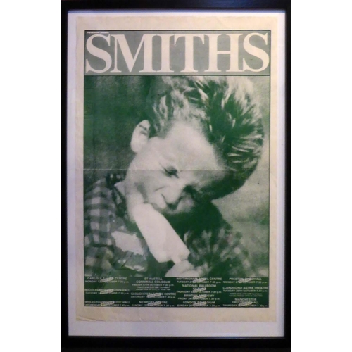109 - THE SMITHS, original UK tour poster, 64cm x 45cm, in frame.