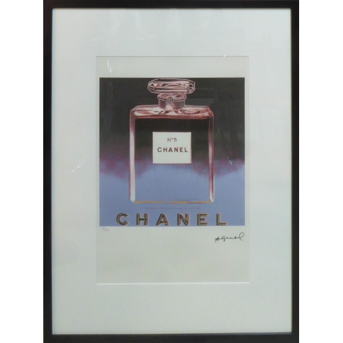 102 - ANDY WARHOL 'Chanel n.5', 1985, lithograph, numbered 56/100 Leo Castelli Gallery, Edited by Georges ... 