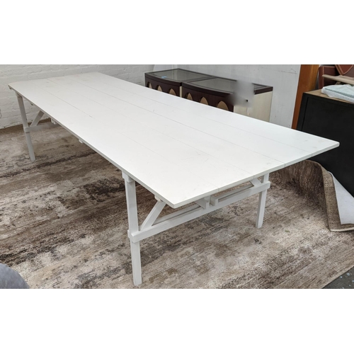 117 - AFTER ENZO MARI AUTOPROGETTAZIONE STYLE DINING TABLE, 299.5cm x 100.5cm x 72cm.