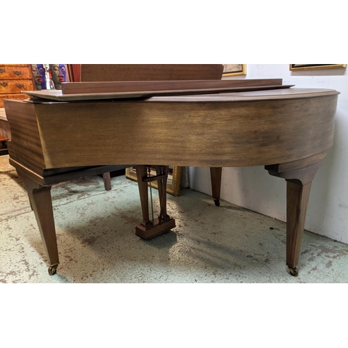 511 - CHALLEN BABY GRAND PIANO, 130cm x 144cm x 97cm H, mid 20th century mahogany cased.