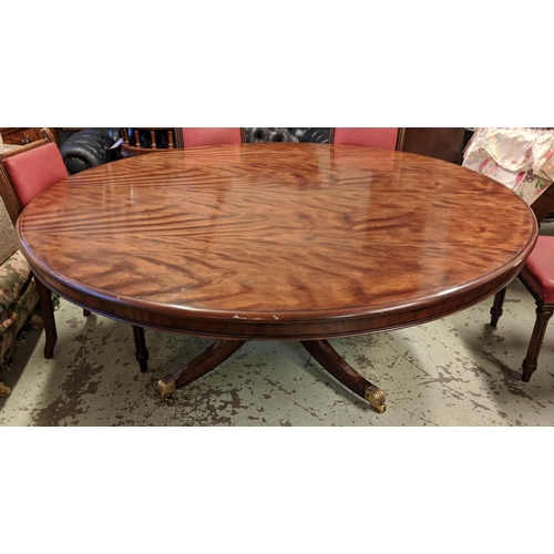 512 - DINING TABLE, 73cm H x 180cm diam, Regency style, mahogany with circular top.