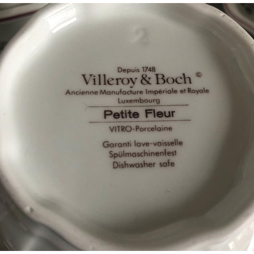 520 - VILLEROY & BOCH DINNER SERVICE, Vitro porcelaine (dishwasher safe) 'Petite Fleur', 12 place six piec... 