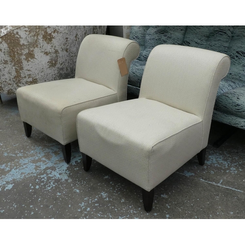 154 - SOFA AND CHAIR COMPANY OCCASIONAL CHAIRS, a pair, 75cm H x 60cm. (2)