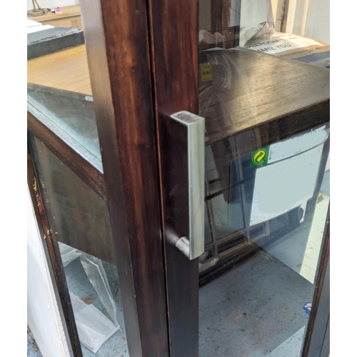 96 - DISPLAY CABINET, 50cm x 40cm x 210cm H.