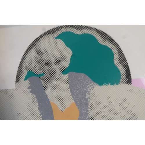 67 - GERALD LAING (British, b.1936) 'Jean Harlow', 2011, 15 colour hand-printed silkscreen, with platinum... 