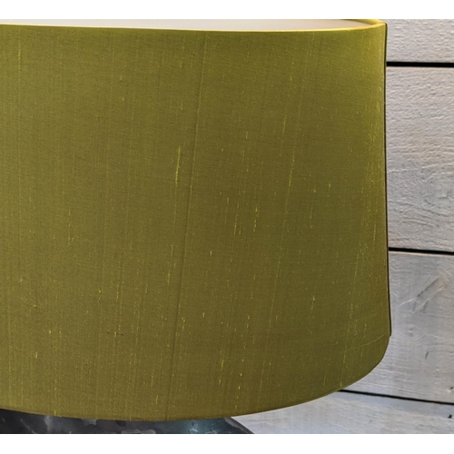 500 - PORTA ROMANA WHALE TABLE LAMPS, a pair, 70cm with shades. (2)