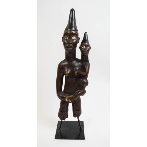 122 - IBIBIO MATERNITY FIGURE, 75cm H.