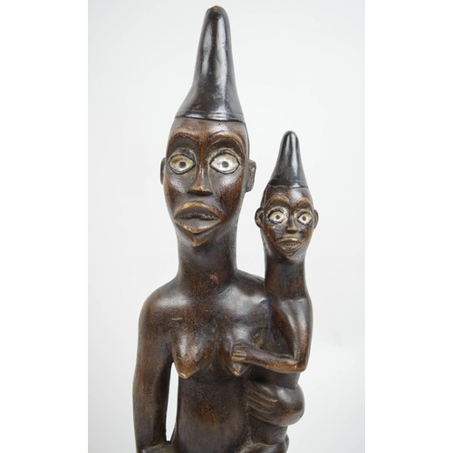 122 - IBIBIO MATERNITY FIGURE, 75cm H.