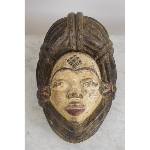 123 - PUNU MASK, from Gabon, 40cm H x 25cm.