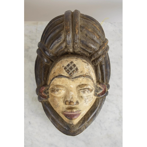 123 - PUNU MASK, from Gabon, 40cm H x 25cm.