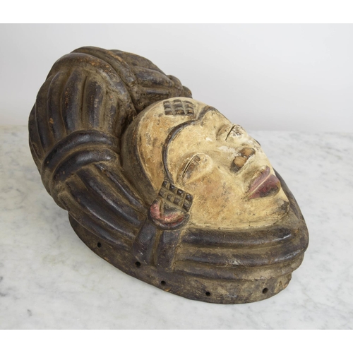 123 - PUNU MASK, from Gabon, 40cm H x 25cm.