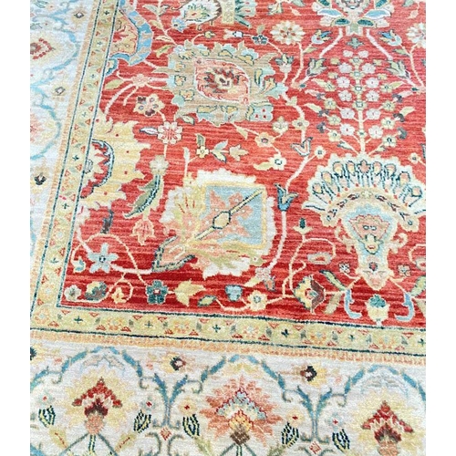 24 - FINE FEREGHAN CARPET, 270cm x 230cm.