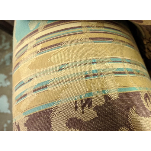 424 - KINGCOME SOFA, 97cm x 200cm x 83cm H, patterned upholstery.