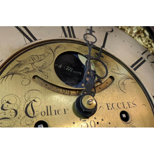 269 - LONGCASE CLOCK, 51cm W x 222cm H x 26cm D, George III mahogany, the face inscribed
S. Collier, Eccle... 