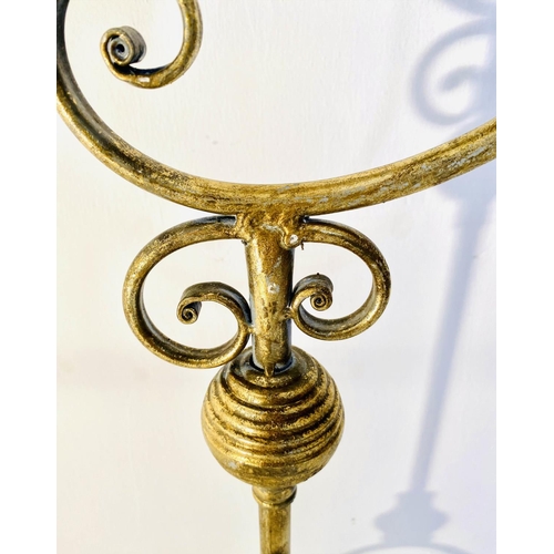 593 - FLOOR STANDING LANTERNS, a pair, 163cm x 35cm, Regency style. (2)