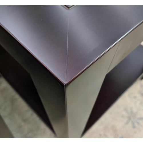 446 - DONGHIA MADRID SIDE TABLES, a pair, 61cm sq. x 70.5cm H, by Angelo Donghia. (2)